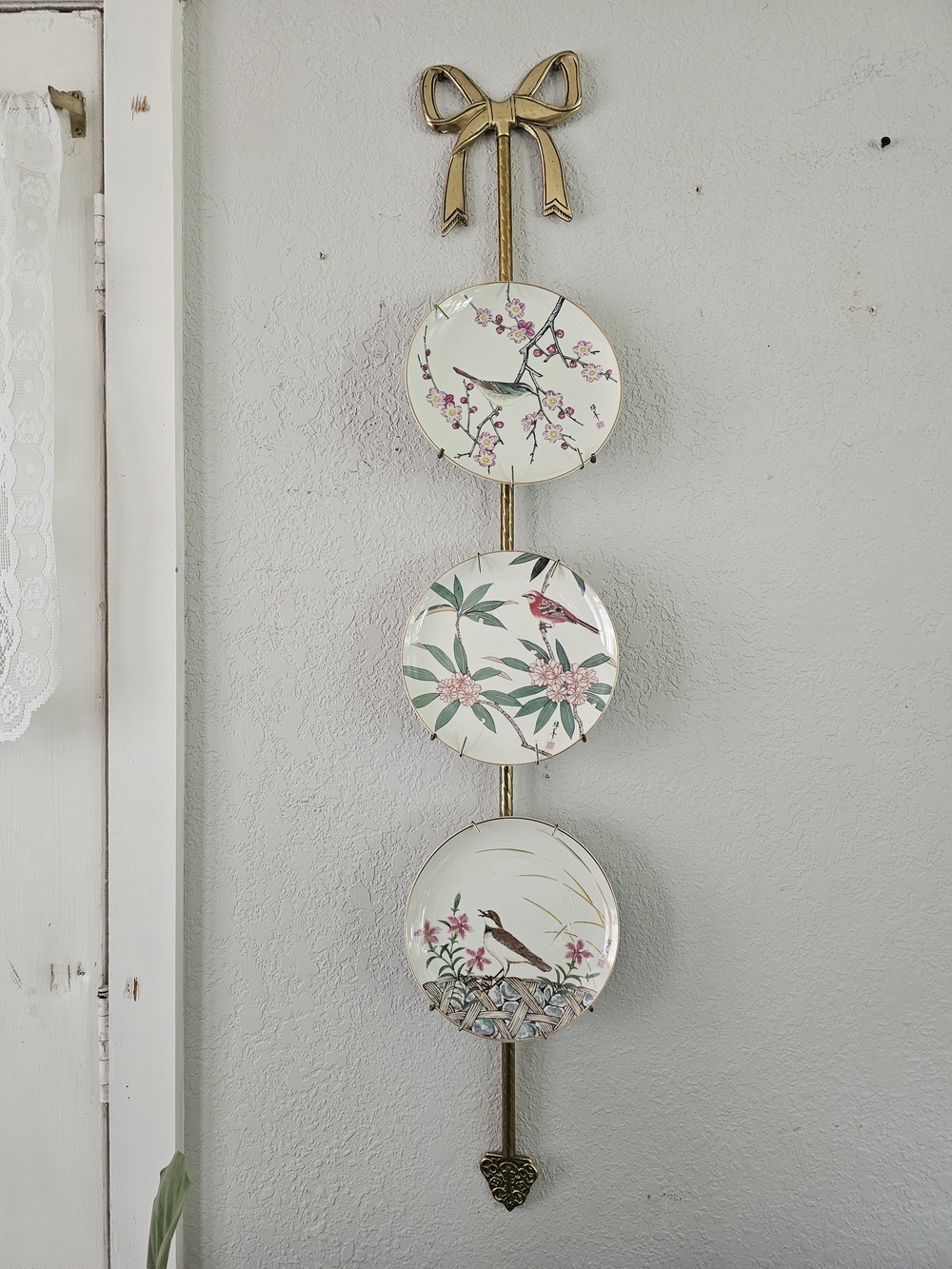 Wall Satsuma Hamilton Collection  Decorative Bird Plates -floral-birds Pattern